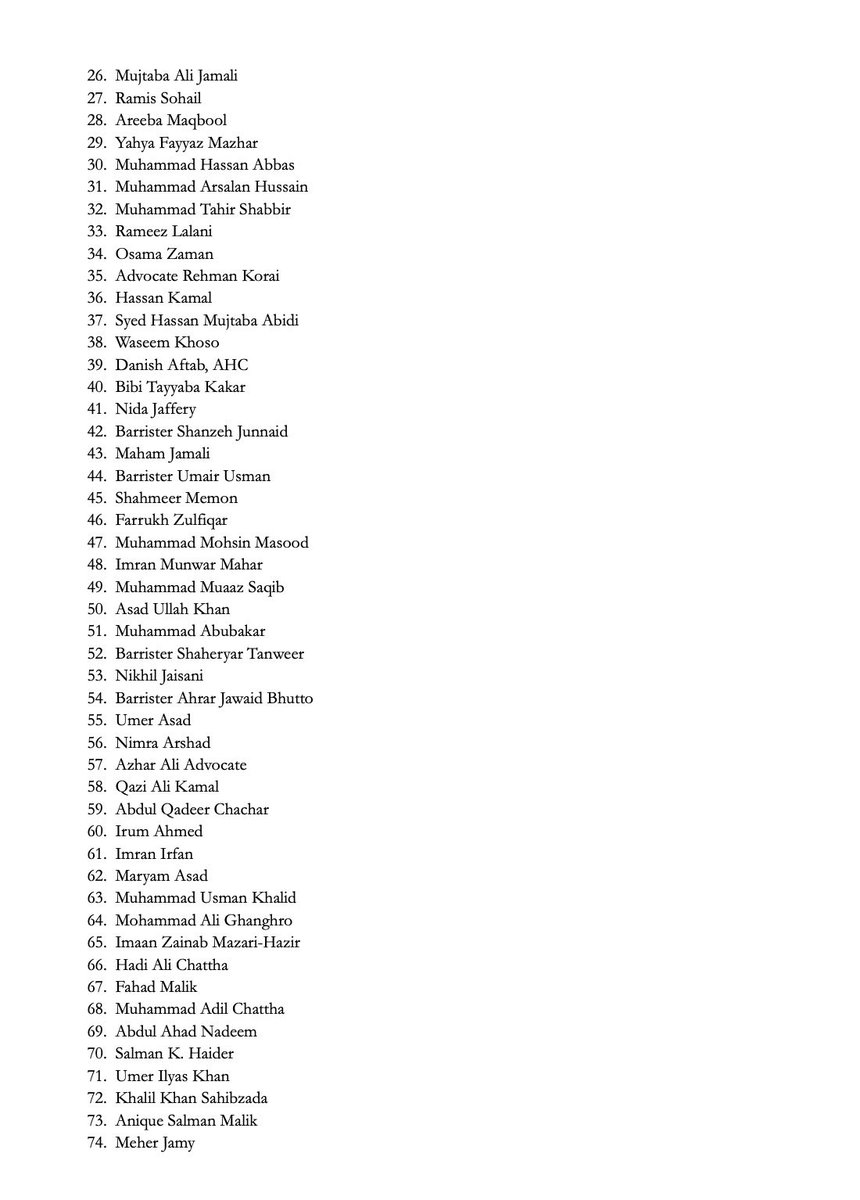 Jaferii's tweet image. Lawyers Public Statement - #NotOnOurWatch
#PCORejected