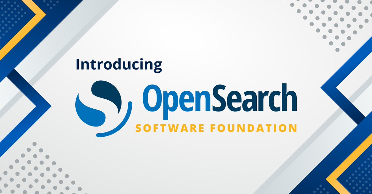 OpenSearchProj (@opensearchproj) on Twitter photo The #OpenSearch Project is now part of the newly formed OpenSearch Software Foundation, a community-driven initiative under <a href="/linuxfoundation/">The Linux Foundation</a>. This marks a major milestone & we couldn't be more excited to share our thoughts with the #opensource community. spr.ly/6010WCDHC The #OpenSearch Project is now part of the newly formed OpenSearch Software Foundation, a community-driven initiative under <a href="/linuxfoundation/">The Linux Foundation</a>. This marks a major milestone & we couldn't be more excited to share our thoughts with the #opensource community. spr.ly/6010WCDHC