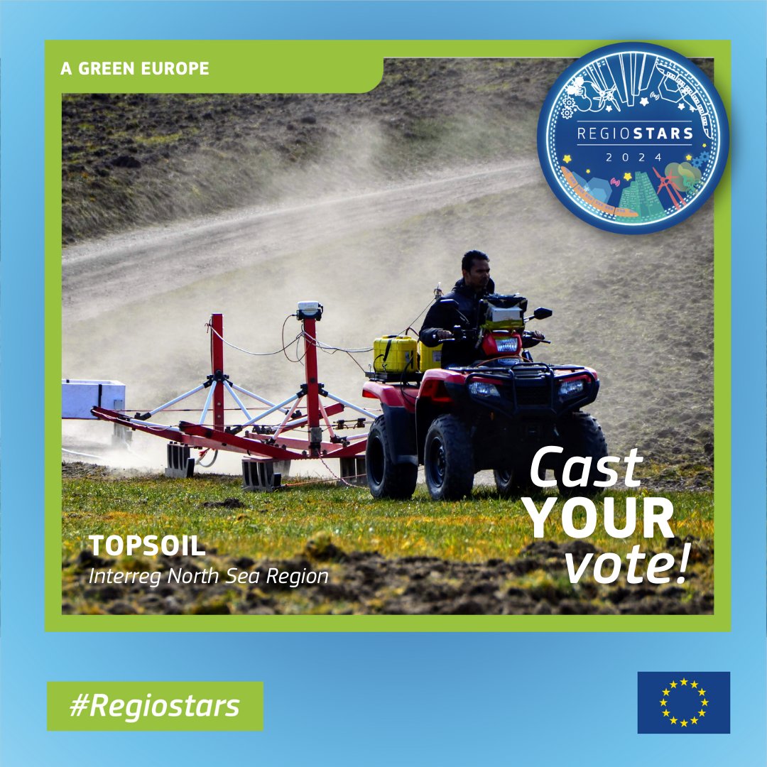 EUinmyRegion's tweet photo. 🌟#RegioStars finalists: Topsoil is about what happens underground with a long-term impact on our drinking water and agricultural land. 24 partners used new geophysical methods to assess structures and find solutions for the future of soil.

Vote 👉https://t.co/NjOSYTCbrA https://t.co/O0xsoPx1HM