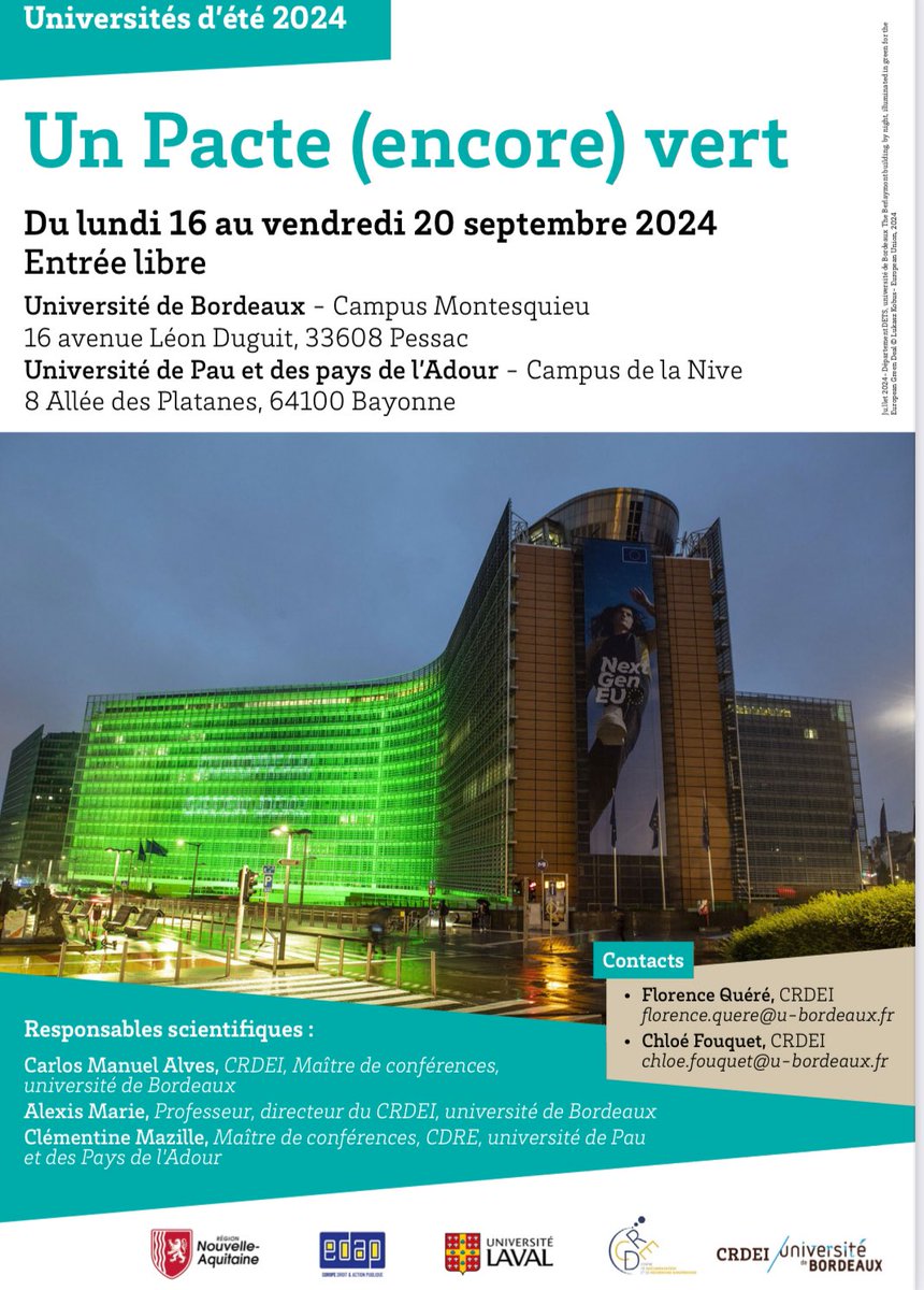 ReseauEdap's tweet image. Le @CRDEI_33 et le @CDRElabo ont organisé d’une belle rentrée sur la thématique du pacte vert.
On y parle de #democratie ce matin !