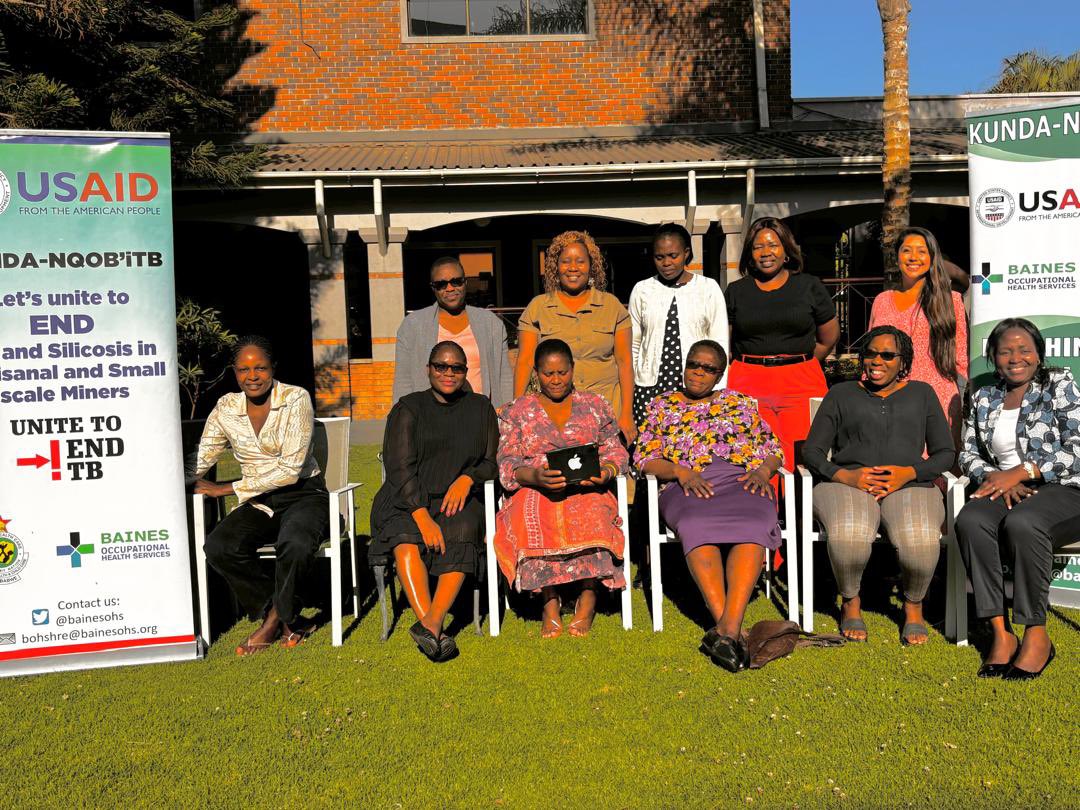Akanksha Mimi Malhotra (@mimi_malhotra) on Twitter photo Great to join KNTB research dissemination workshop led by <a href="/MoyodD/">Dr Dingani Moyo</a> & the incredible <a href="/bainesohs/">Baines Occupational Health Services</a> !
Informative presentations & engaging discussions from Mining Association leadership, MoHCC & more 👷🏽⛏️
Looking forward to continuing the conversation to 🛑 #endTB #endsilicosis Great to join KNTB research dissemination workshop led by <a href="/MoyodD/">Dr Dingani Moyo</a> & the incredible <a href="/bainesohs/">Baines Occupational Health Services</a> !
Informative presentations & engaging discussions from Mining Association leadership, MoHCC & more 👷🏽⛏️
Looking forward to continuing the conversation to 🛑 #endTB #endsilicosis