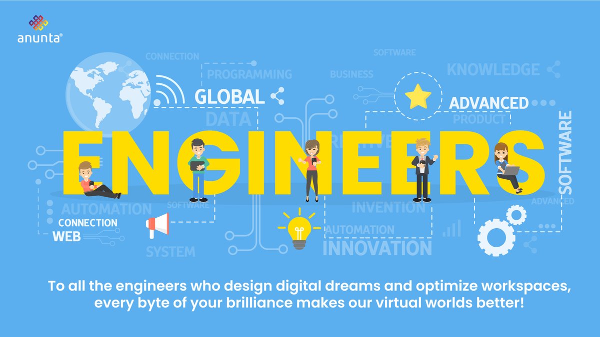 anuntatech's tweet image. Every day, we celebrate the brilliant minds who design digital dreams and optimize our workspaces.
Thank you for powering innovation and driving success!
#Engineers #DigitalWorkspace #WorkspaceOptimization #VirtualEnvironment #Innovation