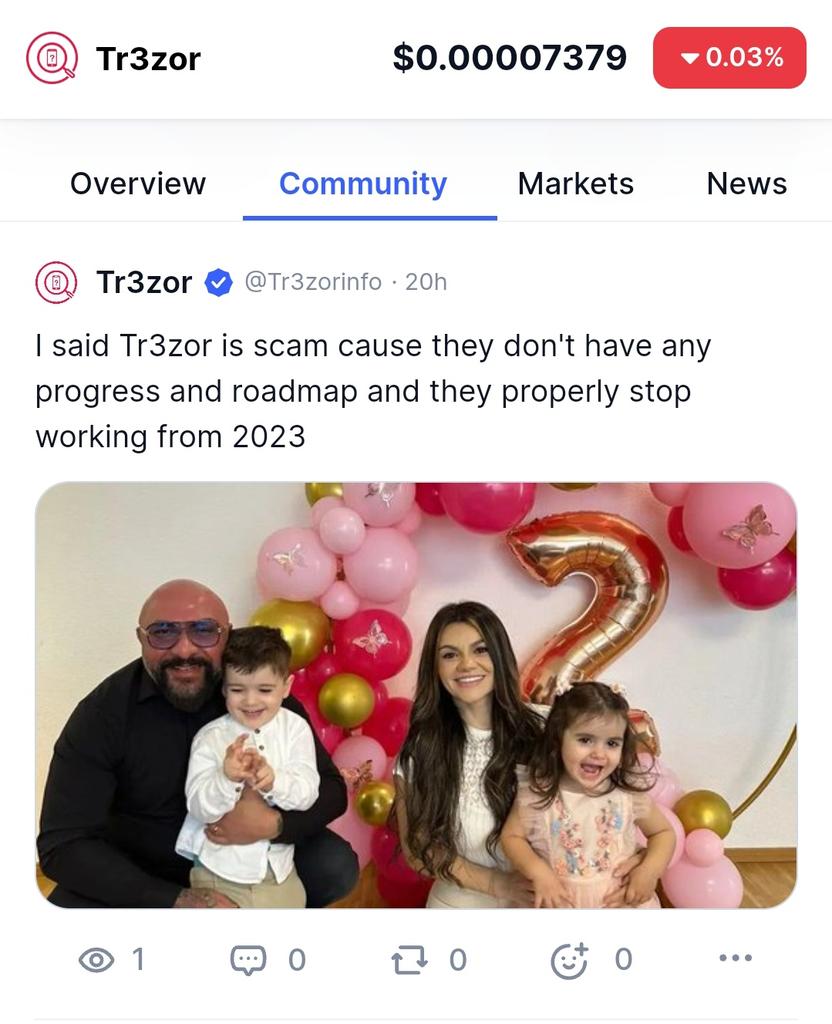 Our CEO <a href="/teyfikkaraboga/">Tevfik Karaboga</a> Already leave from #Tr3zor Project &amp; her family already leave from Switzerland. They already Scam 10 Million dollar. Switzerland Police try to reach him.