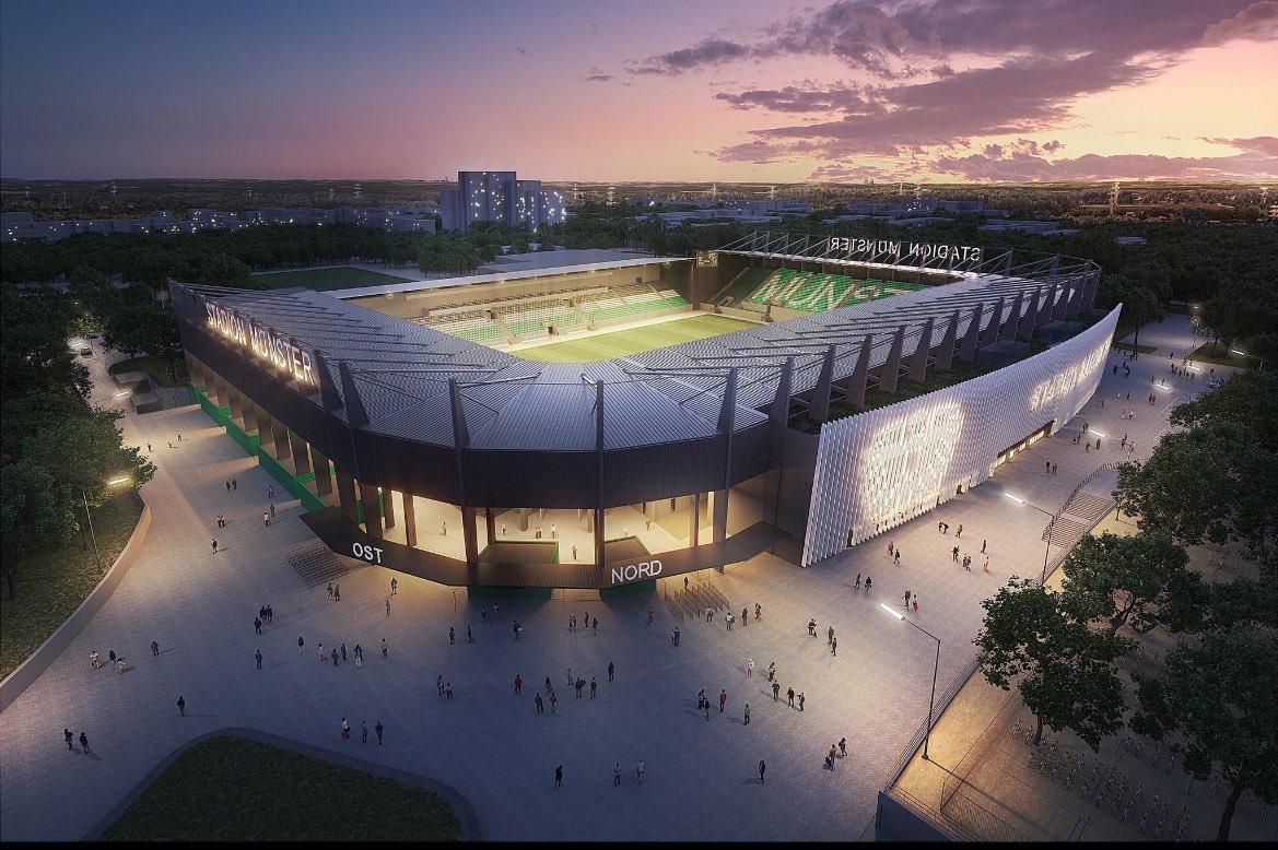 Würdiges, neues #Adlernest für den <a href="/Preussen06/">SC Preußen Münster</a>!

◼️⚪️💚

#Preußen #Münster