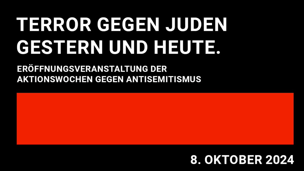 Amadeu Antonio Stiftung (@amadeuantonio) on Twitter photo Save the date: Terror gegen Juden. Gestern und Heute.
Eröffnung der Aktionswochen gegen #Antisemitismus
📅08.10.2024
🕐 19:00 Uhr
🗨️Mit: <a href="/RonenSteinke/">Ronen Steinke</a>, <a href="/eslauritaa/">Laura Cazés</a>, Benjamin Steinitz, Mischa Ushakov und <a href="/nikolaslelle/">nikolas lelle (offline)</a>.
👉Anmeldung: aktionswochen@amadeu-antonio-stiftung.de Save the date: Terror gegen Juden. Gestern und Heute.
Eröffnung der Aktionswochen gegen #Antisemitismus
📅08.10.2024
🕐 19:00 Uhr
🗨️Mit: <a href="/RonenSteinke/">Ronen Steinke</a>, <a href="/eslauritaa/">Laura Cazés</a>, Benjamin Steinitz, Mischa Ushakov und <a href="/nikolaslelle/">nikolas lelle (offline)</a>.
👉Anmeldung: aktionswochen@amadeu-antonio-stiftung.de