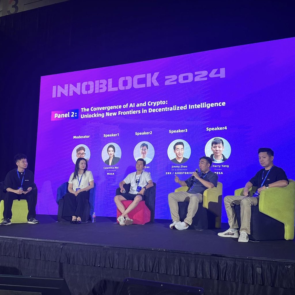 web3hubkas's tweet photo. 🚀 Exciting discussions and innovative insights at #InnoBlock2024! From AI and Crypto convergence to DeFi service trends, it's all happening here at Singapore Expo 🇸🇬👇🏻
The future of decentralized intelligence is bright! 💡
#AI #Blockchain #InnoBlock https://t.co/LxRzM22B7V