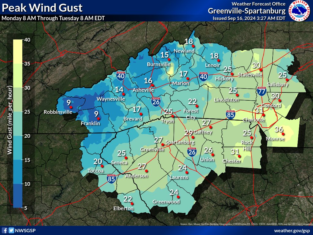 NWS GSP tweet media