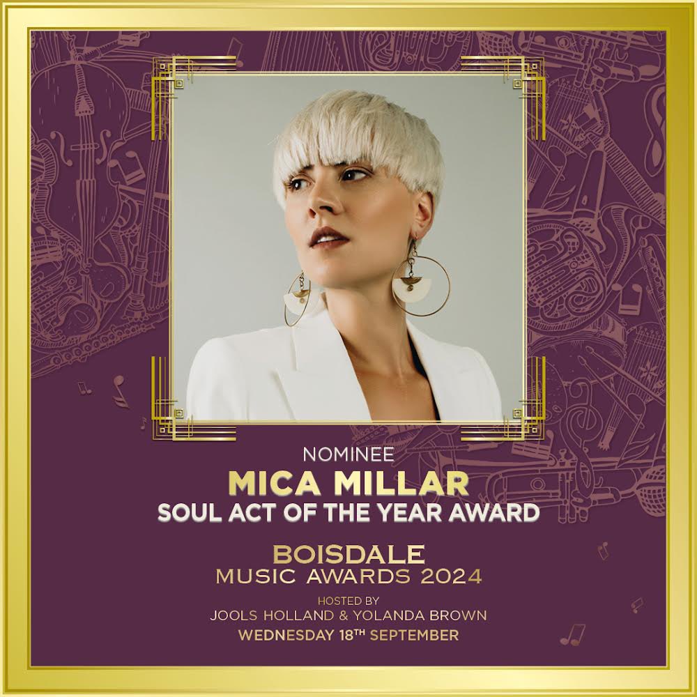 Mica Millar (@mica_millar) on Twitter photo Very honoured to have been nominated for SOUL ACT OF THE YEAR alongside <a href="/Beverleyknight/">Beverley Knight💙</a> <a href="/SholaAma/">Shola Ama</a> <a href="/roachfordmusic/">Roachford</a> <a href="/kennythomas_uk/">Kenny Thomas</a> and The Real Thing ❤️
Thank you <a href="/boisdaleCW/">Boisdale Restaurants</a> <a href="/JoolsOfficial/">Jools Holland</a>
& <a href="/yolandabrown/">YolanDa Brown OBE</a> 🙌 xx Very honoured to have been nominated for SOUL ACT OF THE YEAR alongside <a href="/Beverleyknight/">Beverley Knight💙</a> <a href="/SholaAma/">Shola Ama</a> <a href="/roachfordmusic/">Roachford</a> <a href="/kennythomas_uk/">Kenny Thomas</a> and The Real Thing ❤️
Thank you <a href="/boisdaleCW/">Boisdale Restaurants</a> <a href="/JoolsOfficial/">Jools Holland</a>
& <a href="/yolandabrown/">YolanDa Brown OBE</a> 🙌 xx
