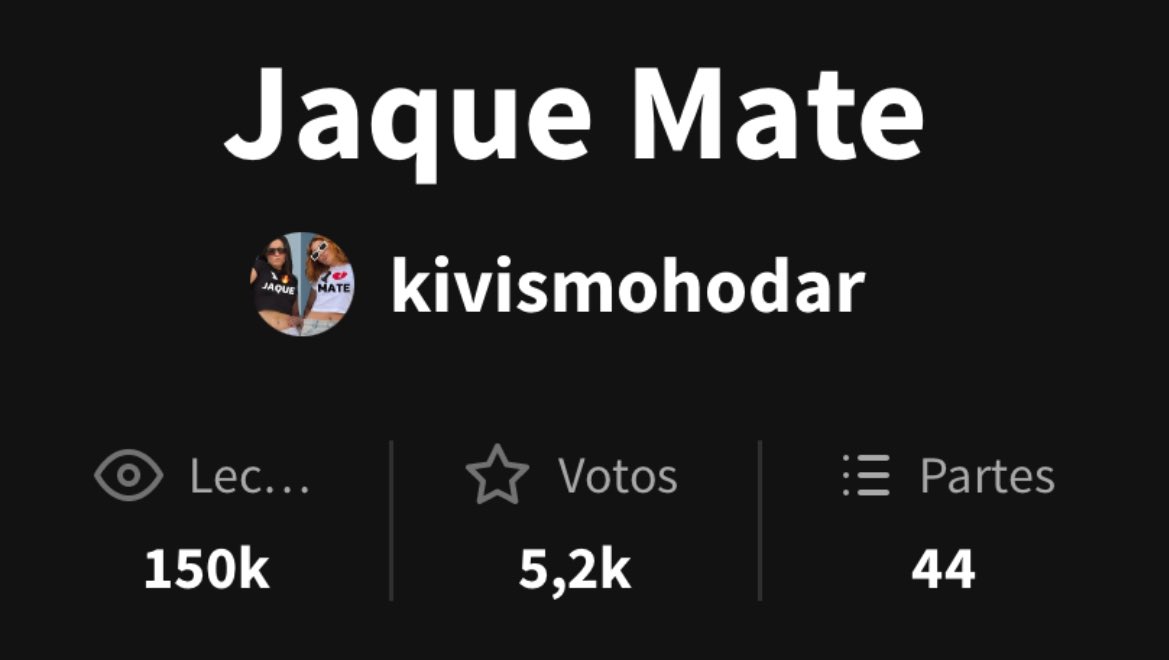 kivismohodar's tweet photo. wow, sin palabras. Muchísimas gracias por esas 150K lecturas en Jaque Mate ( kivi )🔥⛓️‍💥🚨, es y siempre será mi historia favorita.

Sois las mejores, nos vemos prornto🕰️💘 https://t.co/kW1iiOYrwG
