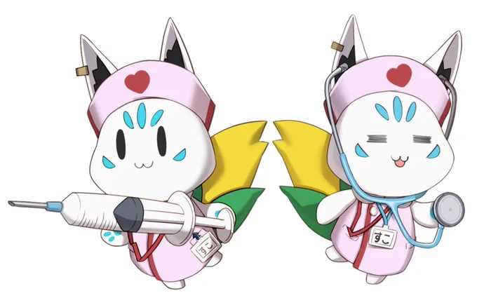 すこん部も準備万全ですね!#絵フブキ 