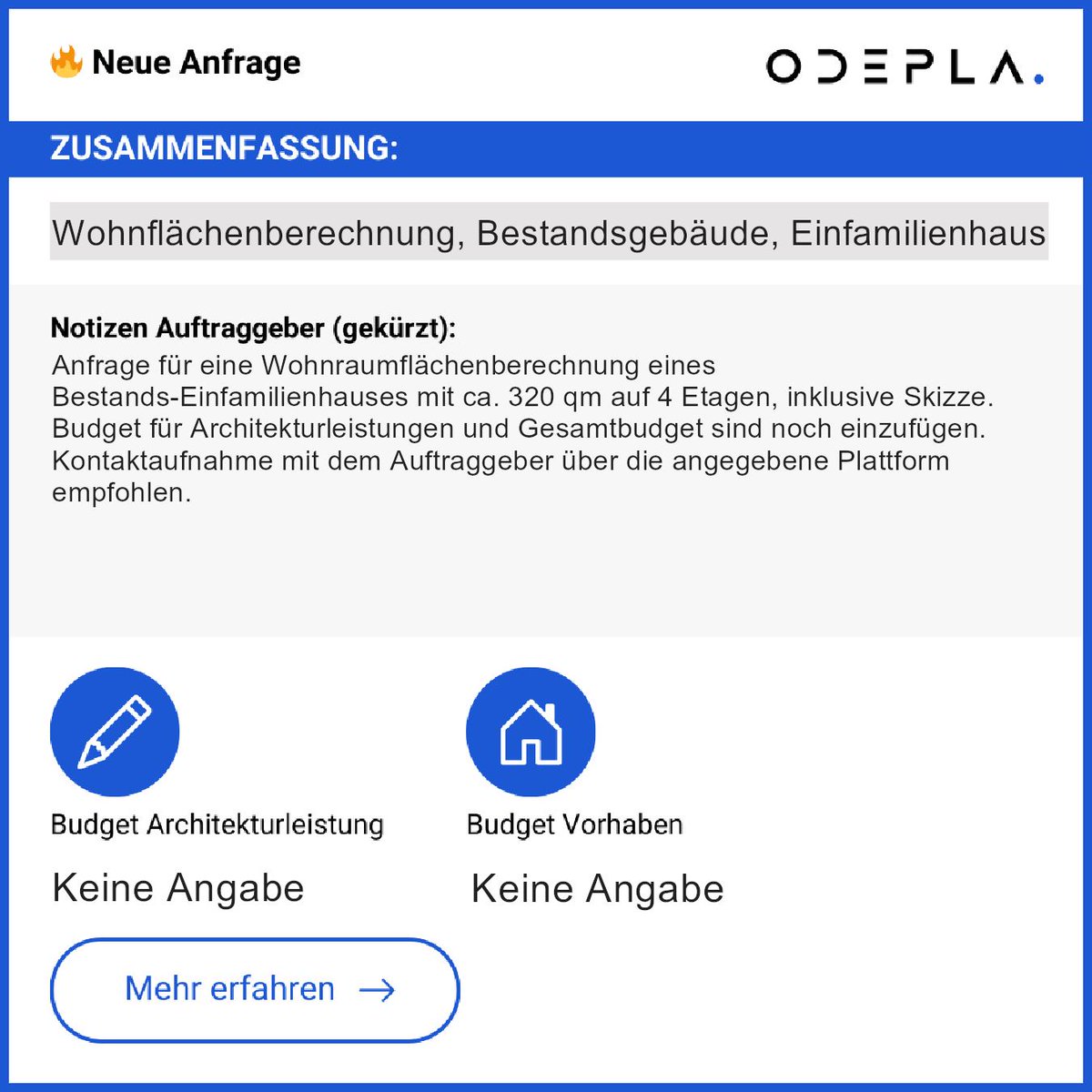 📐 Wohnraumflächenberechnung für Einfamilienhaus. 

ℹ️ Ca. 320 qm, 4 Etagen inklusive Skizze.

➡ Kontaktiere den Auftraggeber: app.odepla.de/register

Nutze die Chance, dieses Projekt zu unterstützen!
