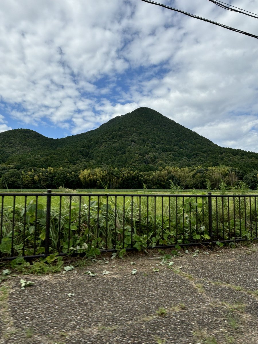 Tomichan0116's tweet photo. ただいま帰りました。
近江富士（三上山）ってこんな小さかったっけ…😅
ホンモノの富士山見ておかしくなってます😆

#旅バイク祭り2024 
#旅バイク
#楽しかったぜ https://t.co/1udamXZEiP