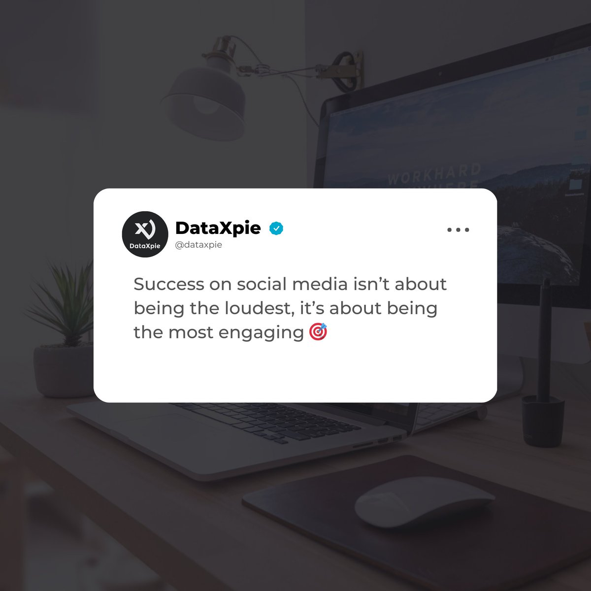 DataXpie's tweet photo. Focus on meaningful engagement, not just volume Let your brand's voice stand out 💬 #SocialMediaMarketing #Engagement #ContentStrategy https://t.co/lEHRI6S5vs