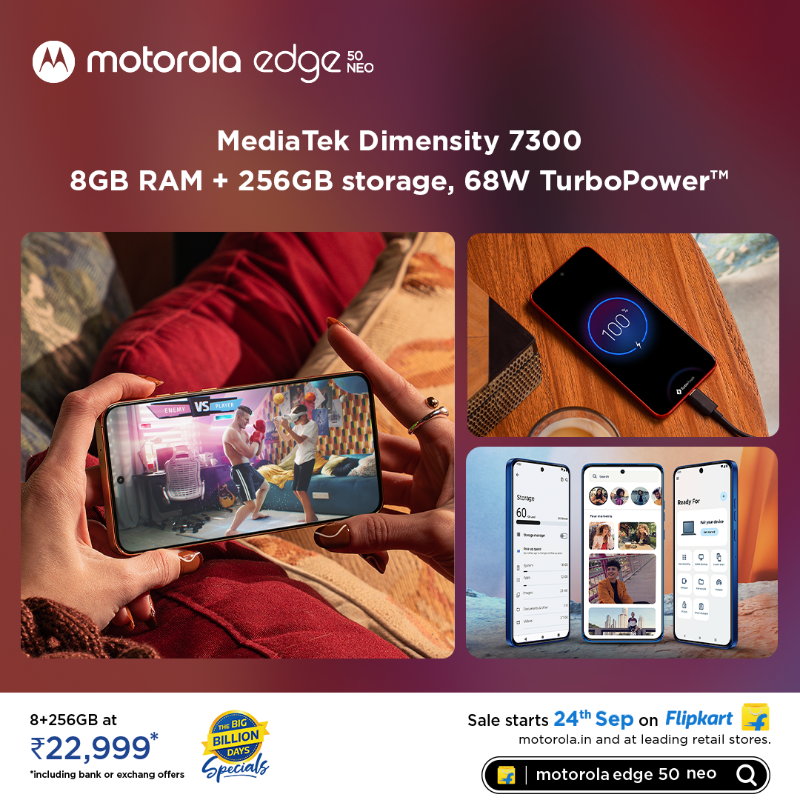 Motorola Edge 50 Neo 32MP Selfie camera launched in India