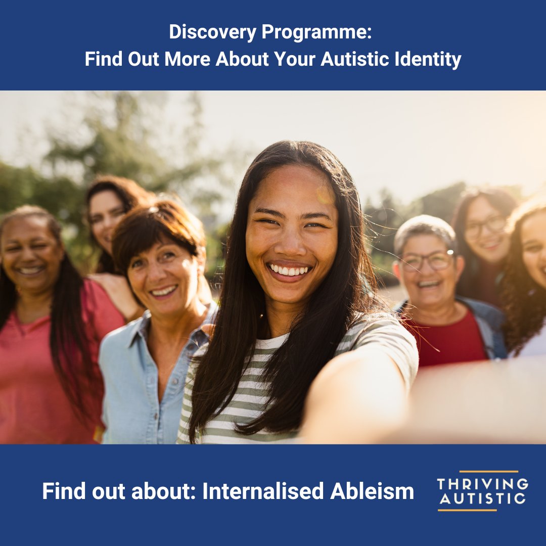 thriving_autist's tweet image. Thread 1/ 7

This week we are exploring internalised ableism in our Discovery Programme for Autistic Adults. 
What does this look like for you? 
What helps to untangle these feelings?
#actuallyautistic #autisticadult #autisticcommunity
