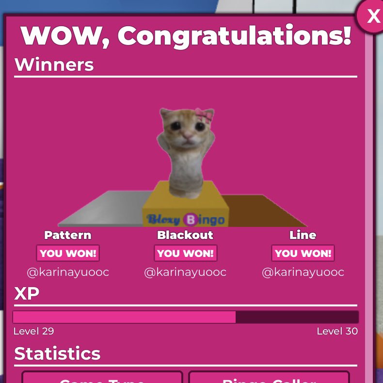 demureblaze's tweet image. i won it all three times 😼 #notahacker