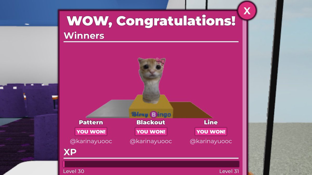 demureblaze's tweet image. i won it all three times 😼 #notahacker