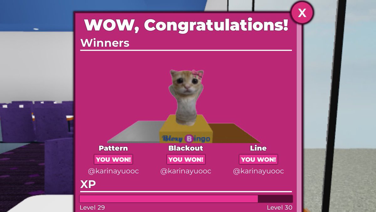 demureblaze's tweet image. i won it all three times 😼 #notahacker