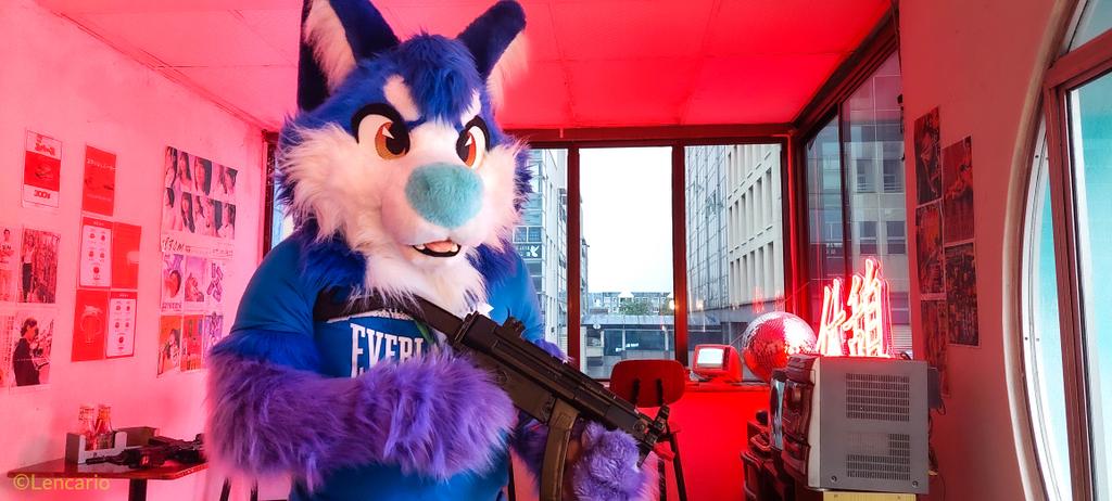 Lencario's tweet photo. 🤔 
Is my phone app collage prettier to look at, or do you prefer individual shots instead?

#FURUM2023 memories with @Calabee_88 you cute purple husky Jr 😍 make this Old Uncle smile 😊 

Photo by @foxnakh https://t.co/AARVzYPkqg