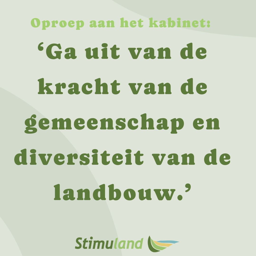 “𝗚𝗮 𝘂𝗶𝘁 𝘃𝗮𝗻 𝗱𝗲 𝗸𝗿𝗮𝗰𝗵𝘁 𝘃𝗮𝗻 𝗱𝗲 𝗴𝗲𝗺𝗲𝗲𝗻𝘀𝗰𝗵𝗮𝗽 𝗲𝗻 𝗱𝗶𝘃𝗲𝗿𝘀𝗶𝘁𝗲𝗶𝘁 𝘃𝗮𝗻 𝗱𝗲 𝗹𝗮𝗻𝗱𝗯𝗼𝘂𝘄.” Zo luidt onze oproep aan het kabinet. 📜Lees het persbericht: 👉tinyurl.com/5e9md8fm #regeerakkoord #vitaalplatteland #gemeenschap #diversiteit