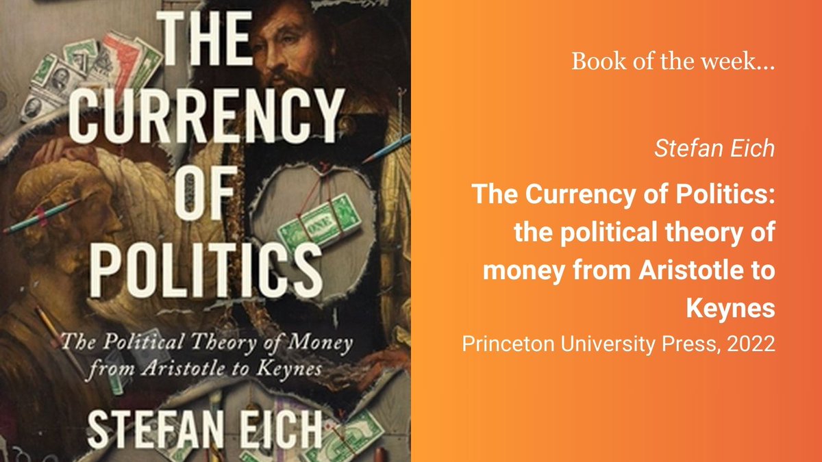 In light of Wednesday's members' question time on dollar dominance, our #BookoftheWeek, Currency of Politics by Stefan Eich, looks at the political institution of currency 💸