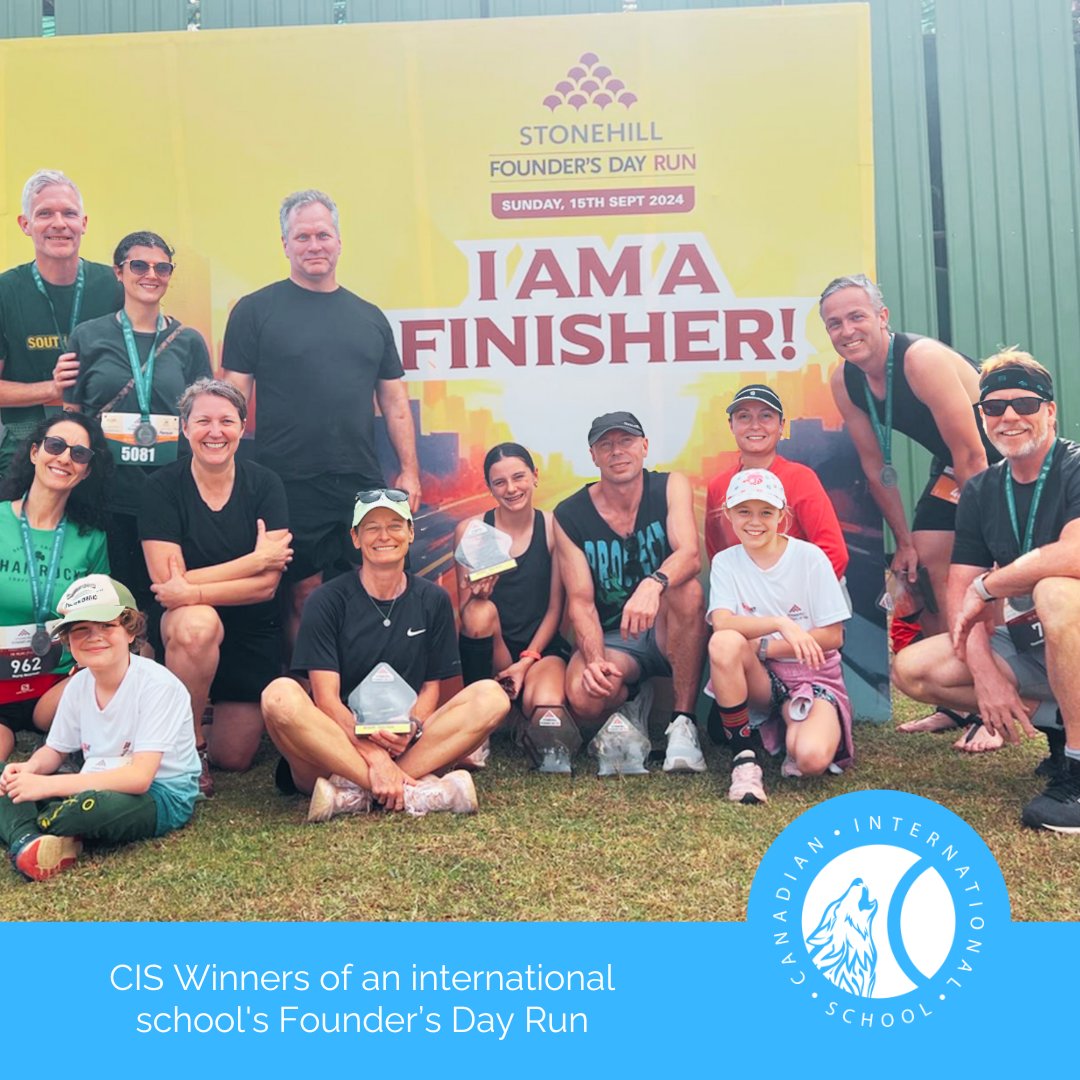 cisblearns's tweet image. Congratulations to our CIS staff and students who ran in the Stonehill Founder&apos;s Day Race on Sunday, 15 September. Our relay team won the 5kx4 race. Here&apos;s to many more such victories in the future!
#cisb #victors #runnersforlife