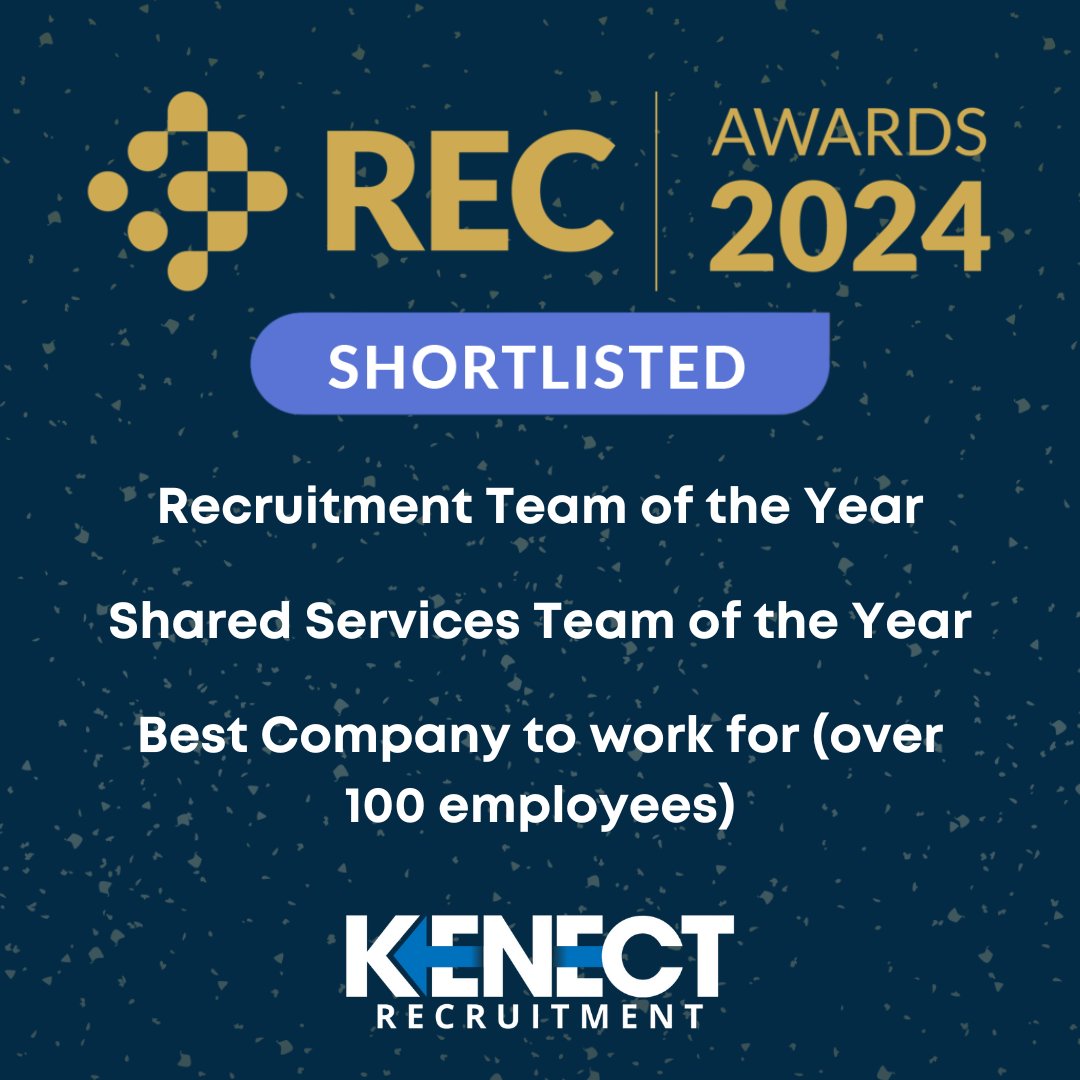 We are thrilled to announce that we have been nominated for 3 prestigious REC (Recruitment &amp; Employment Confederation) Awards!

This recognition is a huge honour and reflects the unwavering commitment and hard work of our teams across the UK.

Congratulations to all the other