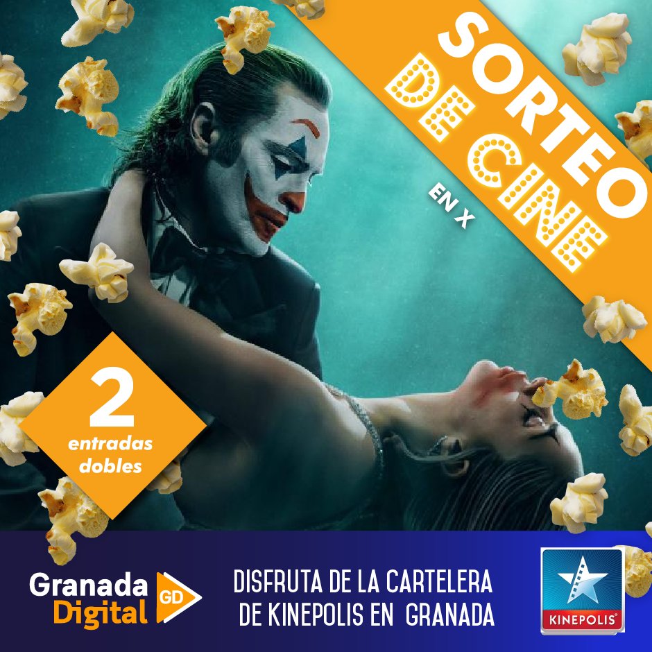 🎉🎬#SORTEO | ¿Quieres disfrutar de una sesión de cine en <a href="/Cines_Kinepolis/">Kinepolis España</a> #Granada o Nevada?

🎟Sorteamos 2 entradas dobles🎟

Para participar: 

🔁RT a la publicación
👨‍👩‍👦Menciona con quién irías
📲Sigue a <a href="/granadadigital/">GranadaDigital</a>  

Los ganadores se conocerán el 26/09/24. ¡Suerte!🍀