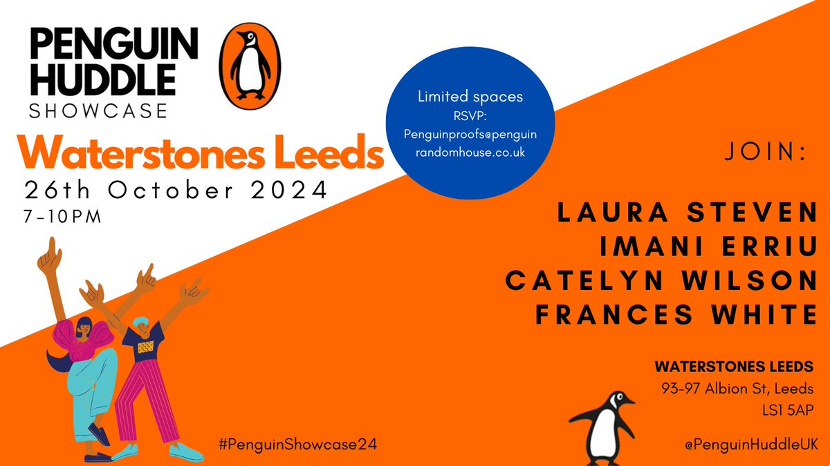 Penguin Huddle (@penguinhuddleuk) on Twitter photo Good Morning Booksellers! Rih has been a busy little bee organising something very special...
I'm very happy to announce that we'll be hosting our second #penguinshowcase at <a href="/WstonesLeeds/">Waterstones Leeds</a> on October 26th ✨
(For Foyles, WTS & Blackwells Booksellers only) Good Morning Booksellers! Rih has been a busy little bee organising something very special...
I'm very happy to announce that we'll be hosting our second #penguinshowcase at <a href="/WstonesLeeds/">Waterstones Leeds</a> on October 26th ✨
(For Foyles, WTS & Blackwells Booksellers only)