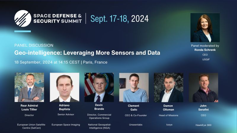EU SatCen (@eusatcen) on Twitter photo 🚀 Attending the Space Defense and Security Summit in Paris this week?
Don't miss the opportunity to hear from SatCen's Director, <a href="/louistillier/">Louis Tillier</a>, who will be speaking on a panel this Wednesday, 18th of September.
The panel, "Geo-Intelligence: Leveraging More Sensors and Data," 🚀 Attending the Space Defense and Security Summit in Paris this week?
Don't miss the opportunity to hear from SatCen's Director, <a href="/louistillier/">Louis Tillier</a>, who will be speaking on a panel this Wednesday, 18th of September.
The panel, "Geo-Intelligence: Leveraging More Sensors and Data,"