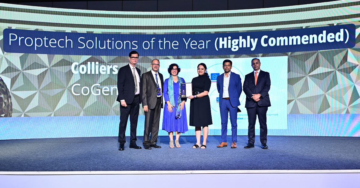 colliers_ind's tweet image. We are thrilled to share that our in-house AI-powered construction platform has been bestowed with the Proptech Solutions of the Year award at the prestigious RICS South Asia Awards 2024. 

Learn more: ow.ly/pIof50TnVKv

#ColliersIndia #techinrealestate