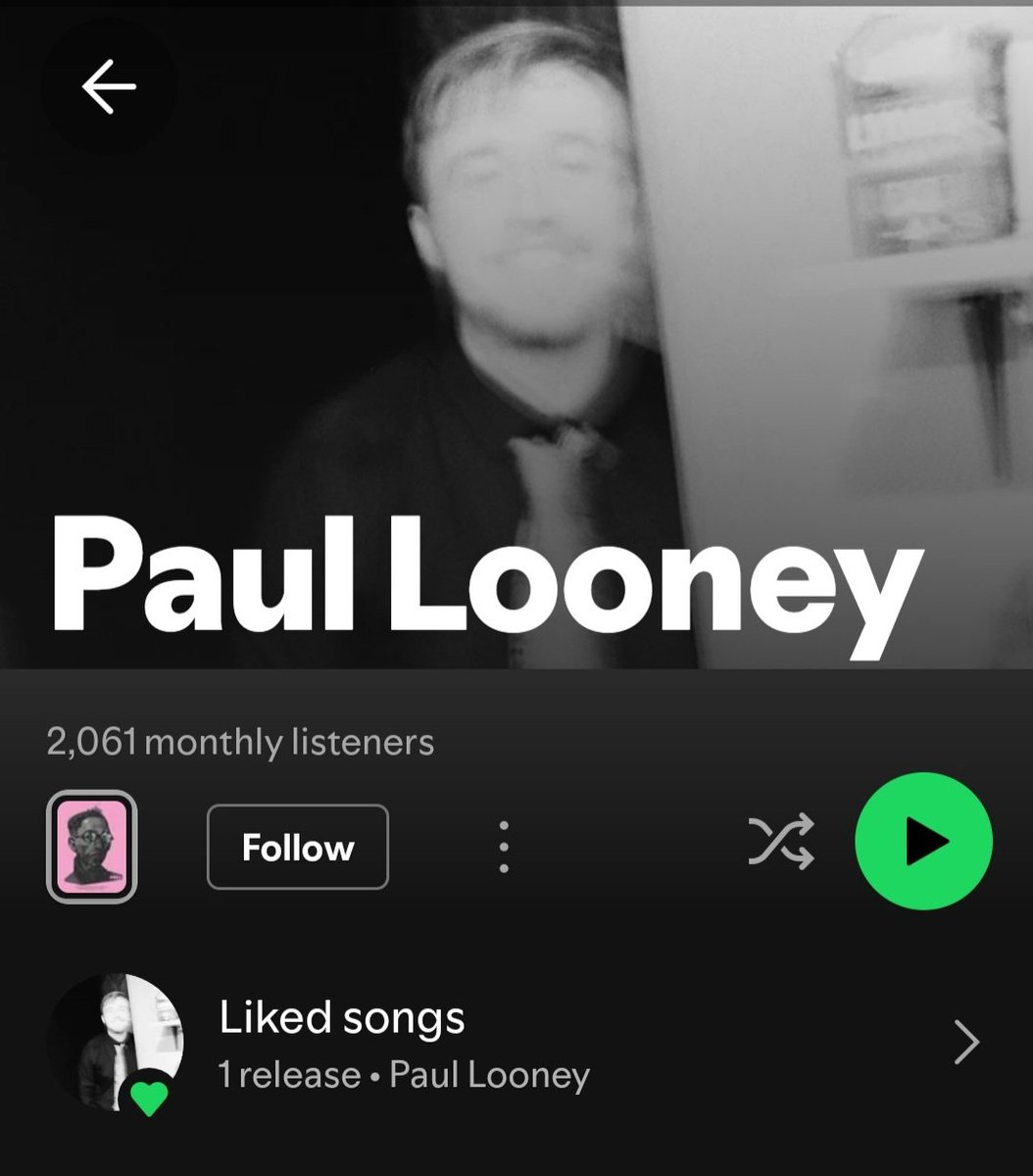Just hit 2000 monthly listeners on spotify! Thanks to everybody who's listening over there :)