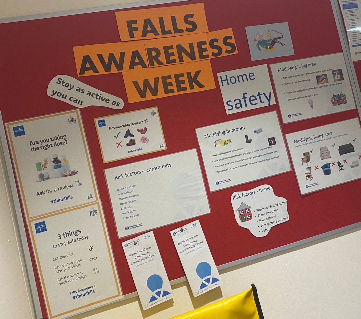 Manchester Local Care Organisation (@mcrlco) on Twitter photo Meet one of the ICRS teams in MCR that is looking after patients who fall & are at risk of falling.
<a href="/NMRehabService/">North Manchester Community Rehab Service</a> is a team specialising in falls assessment and falls reduction interventions.
They visit patients in their own homes but also in 24h care facilities.
#ThinkFalls Meet one of the ICRS teams in MCR that is looking after patients who fall & are at risk of falling.
<a href="/NMRehabService/">North Manchester Community Rehab Service</a> is a team specialising in falls assessment and falls reduction interventions.
They visit patients in their own homes but also in 24h care facilities.
#ThinkFalls