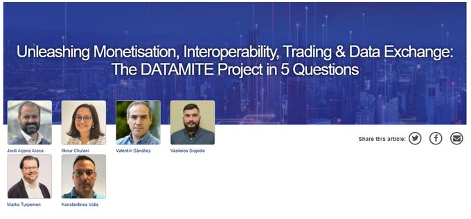 DATAMITE_EU's tweet photo. DATAMITE in 5️⃣ questions!
Some of our consortium members explain and delve a little deeper into the project, its role in #DataMonetisation and its relationship with #DataSpaces in this article prepared by @EclipseFdn.
📖➡️https://t.co/0pwbjGYtzf https://t.co/q4mi9TIro4