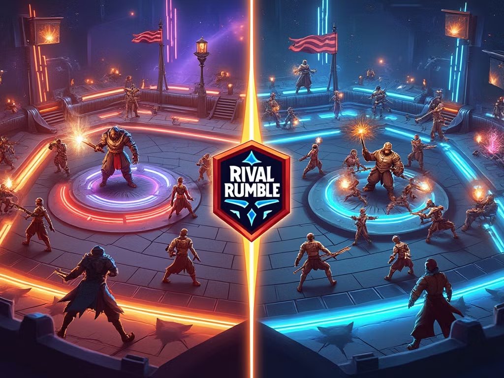 Rival_Rumble's tweet image. 🎮 Which will you choose: 1v1 Duels or Clan Tournaments? 🎮

In Rival Rumble, every warrior has a place on the battlefield. Whether you’re a solo fighter or a team player, we’ve got a mode that’s perfect for you. 🧠💥

🔥 What’s Your Game Mode?

1v1 Duels: Face off against a…