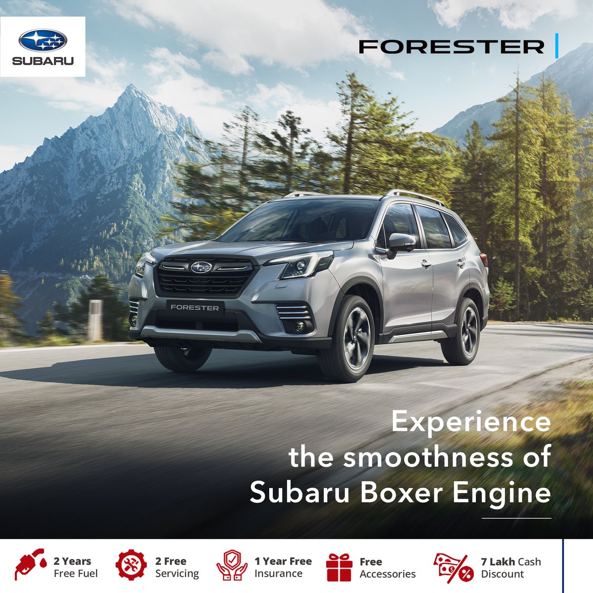 NepalSubaru's tweet photo. #SubaruNepal #ForesterAdventure #SymmetricalAWD #ConfidenceInEveryDrive #suv #suvnepal #safestsuv #safety #adventure https://t.co/mlZEGGdfWY
