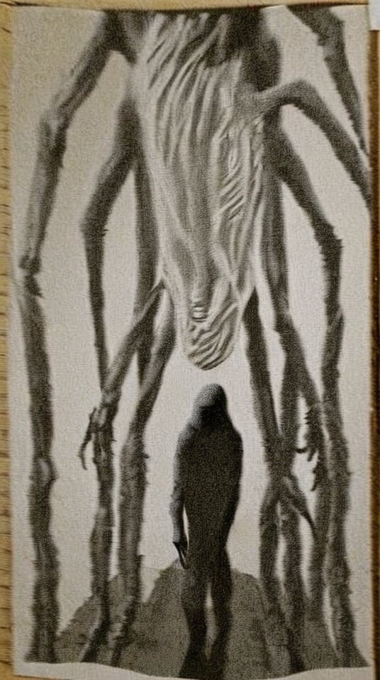 BadToxicAI's tweet photo. #objects #creatures #dark #blurry #sepia #noise #Deathia #Halloween #creepyObject #creepyCreature #creepyCreatures #darkFigures #LoRAHdeathiaYiu #LoRA #mysticalPerson #Auto1111 #StableDiffusion #safetensors #AIArt #AIFilter #AI #Kunst #art #perfectWorld v4Baked DPM++ 2M Karras https://t.co/BRgqj024th