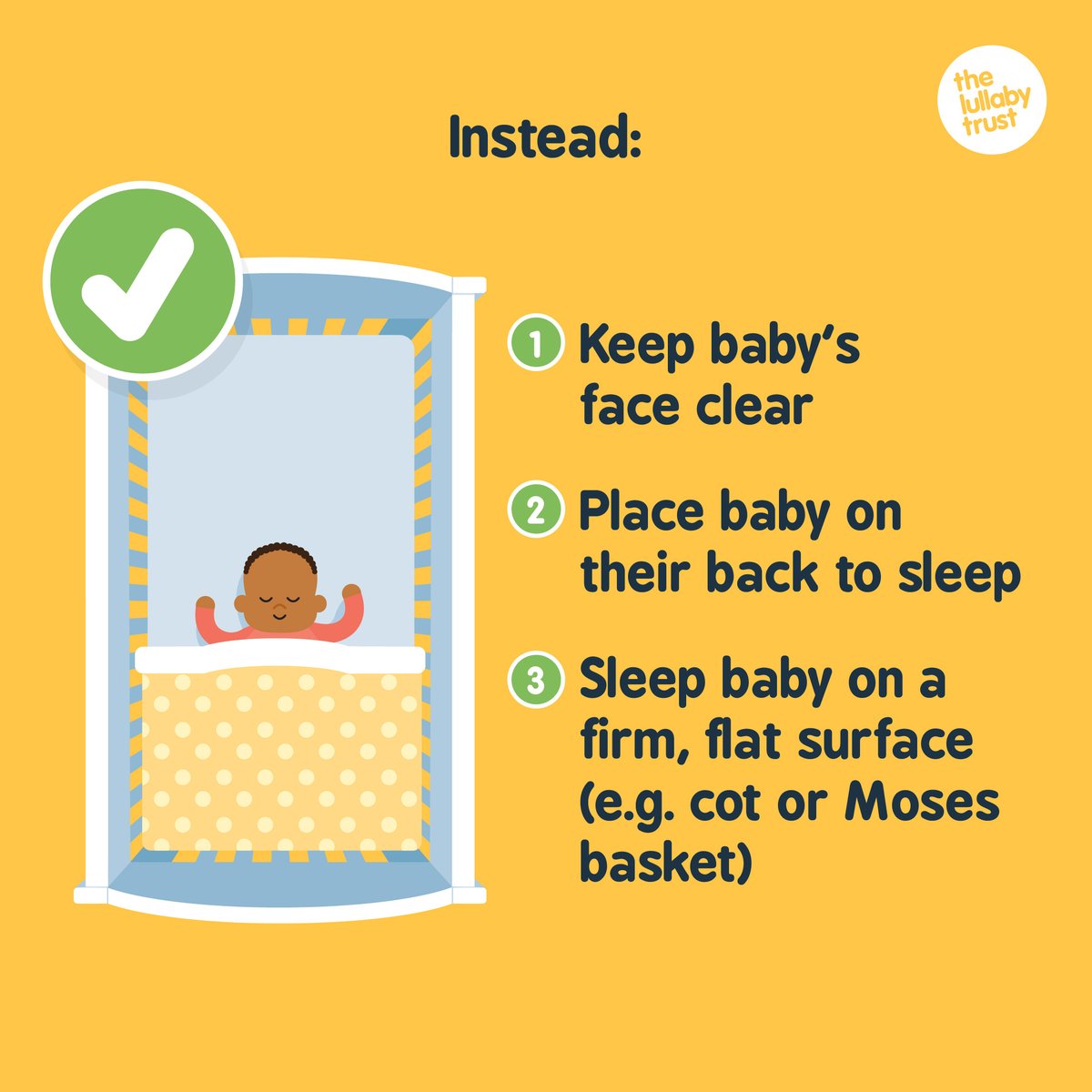 Your baby’s airway is very delicate and, in some situations, breathing can be restricted (see images). Help keep your baby’s airway clear by:
🌬️ Keeping their face clear
🌬️ Placing them on their back in their own cot or Moses basket
🌬️ Sleeping them on a firm, flat surface