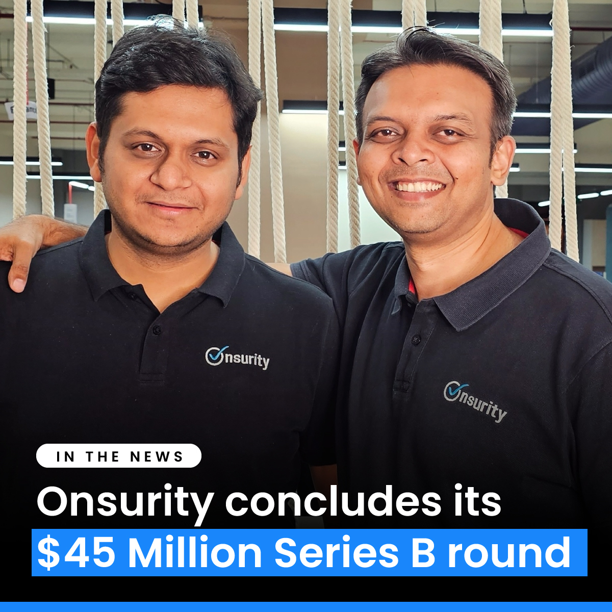 Onsurity (@onsurity) on Twitter photo Onsurity just raised $45M in Series B, led by <a href="/creaegis/">CREAEGIS</a> supported by Incredibles <a href="/IFC_org/">IFC</a> <a href="/NexusVP/">Nexus Venture Partners</a> and <a href="/QuonaCapital/">Quona Capital</a>!
We're set to empower 50K SMEs, 5M lives by 2026, revolutionize claims and go fully paperless.
Thank you as we redefine healthcare & insurance for India! Onsurity just raised $45M in Series B, led by <a href="/creaegis/">CREAEGIS</a> supported by Incredibles <a href="/IFC_org/">IFC</a> <a href="/NexusVP/">Nexus Venture Partners</a> and <a href="/QuonaCapital/">Quona Capital</a>!
We're set to empower 50K SMEs, 5M lives by 2026, revolutionize claims and go fully paperless.
Thank you as we redefine healthcare & insurance for India!