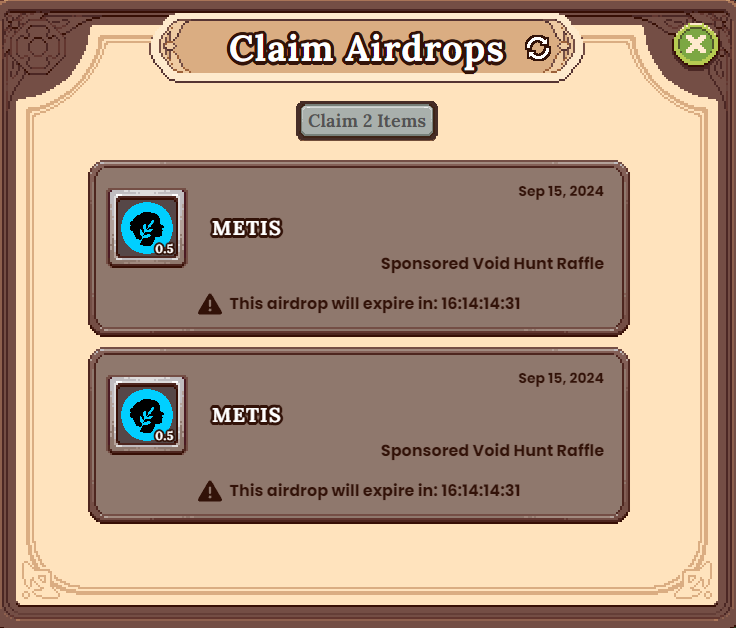 My first sponsored hunt double hit! 1 $Metis secured for grinding <a href="/DeFiKingdoms/">DeFi Kingdoms 🔺🌿</a> PvE hunts. Thank you <a href="/MetisL2/">Metis🌿</a>