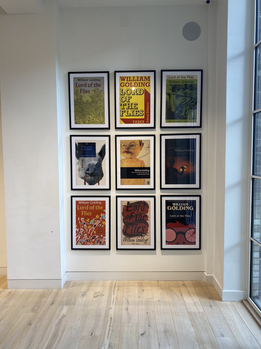 TimDWoodall's tweet photo. It’s Lord of the Flies week here at Faber. This new graphic novel edition of the book created by Aimée de Jongh is stunning. And there is an exhibition on it at the Bindery.

https://t.co/7bYEVSseru https://t.co/qT3s8VRBEr