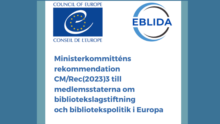 eblida's tweet photo. 📢 #EBLIDA news! 🇸🇪The Swedish translation of the 📚#LibraryLegislation and Policy in #Europe is now available! 

Huge thanks to @Kungbib and Elisabet Rundqvist for making this possible. 🇸🇪
#Libraries  #LibraryPolicy 🇪🇺

🔗https://t.co/uBMzoDfn1s https://t.co/n7O2Jbr20R