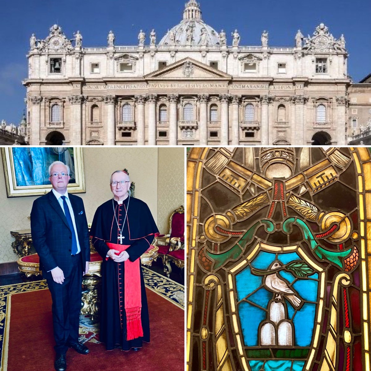 LUtoHolySee's tweet photo. Ambassador @JCKugener today met H.Em the Secretary of State Cardinal Pietro Parolin at the #HolySee to discuss the official visit of #PopeFrancis to #Luxembourg and the end of his mandate finishing with the @Pontifex visit #LUtoHolySee π±πΊπ»π¦ #POPEinLU https://t.co/1kbBSi7ez5