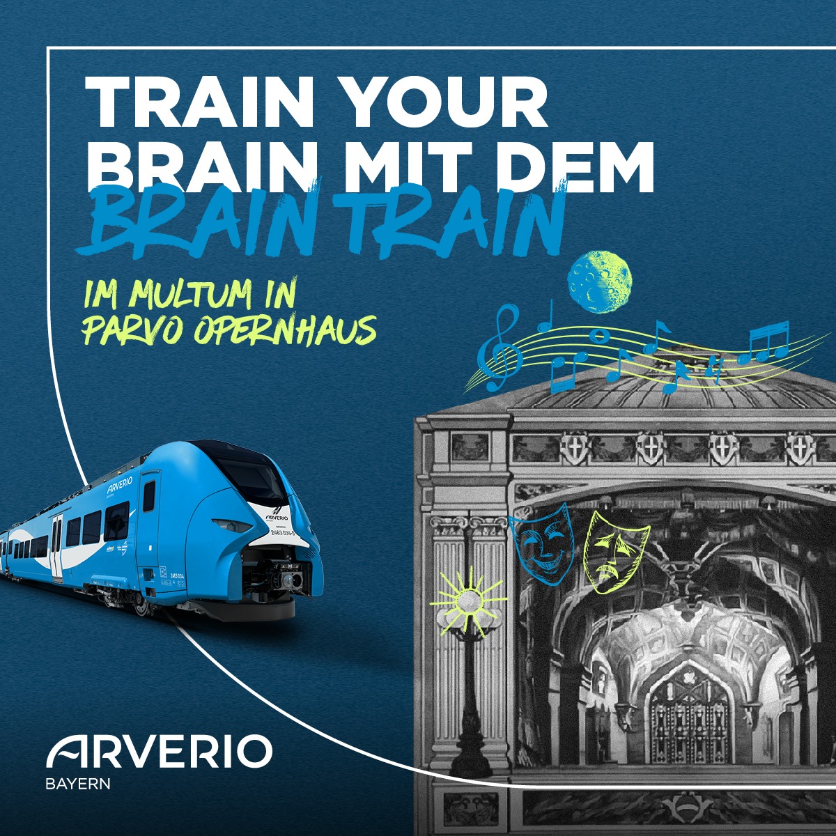 Papiertheater's tweet photo. Super, dass wir dabei sind: "Steigt ein in den BrainTrain und lernt eure Region ganz neu kennen! Entlang unserer Linien findet ihr spannende Lernlocations mit Mehrwert." https://t.co/WqA4WW998T
#braintrain #arverioby #arverio #trainyourbrain #asmmuc #Figurentheater #Oper https://t.co/LaEahReL5A