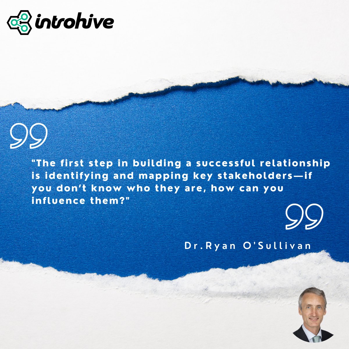 RTPOSullivan's tweet image. Knowing your stakeholders is crucial. You can’t build strong relationships without knowing who holds the keys to success.

#businessrelationships #b2brelationships #relationshipcapital