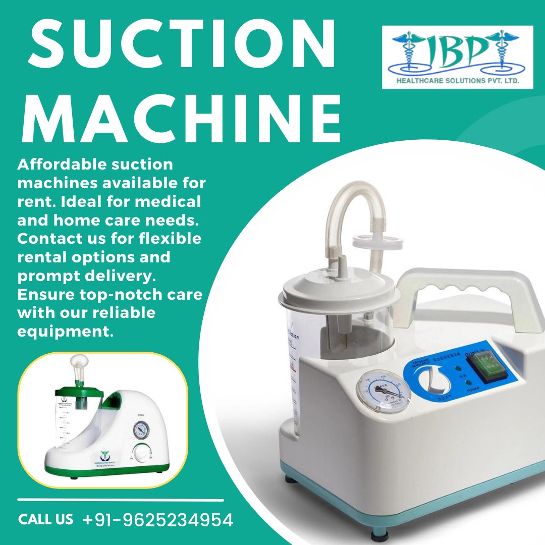 patientequipmnt's tweet image. Affordable suction machines available for rent. Ideal for medical and home care needs. Contact us for flexible rental options and prompt delivery. Ensure top-notch care with our reliable equipment.
#SuctionMachine