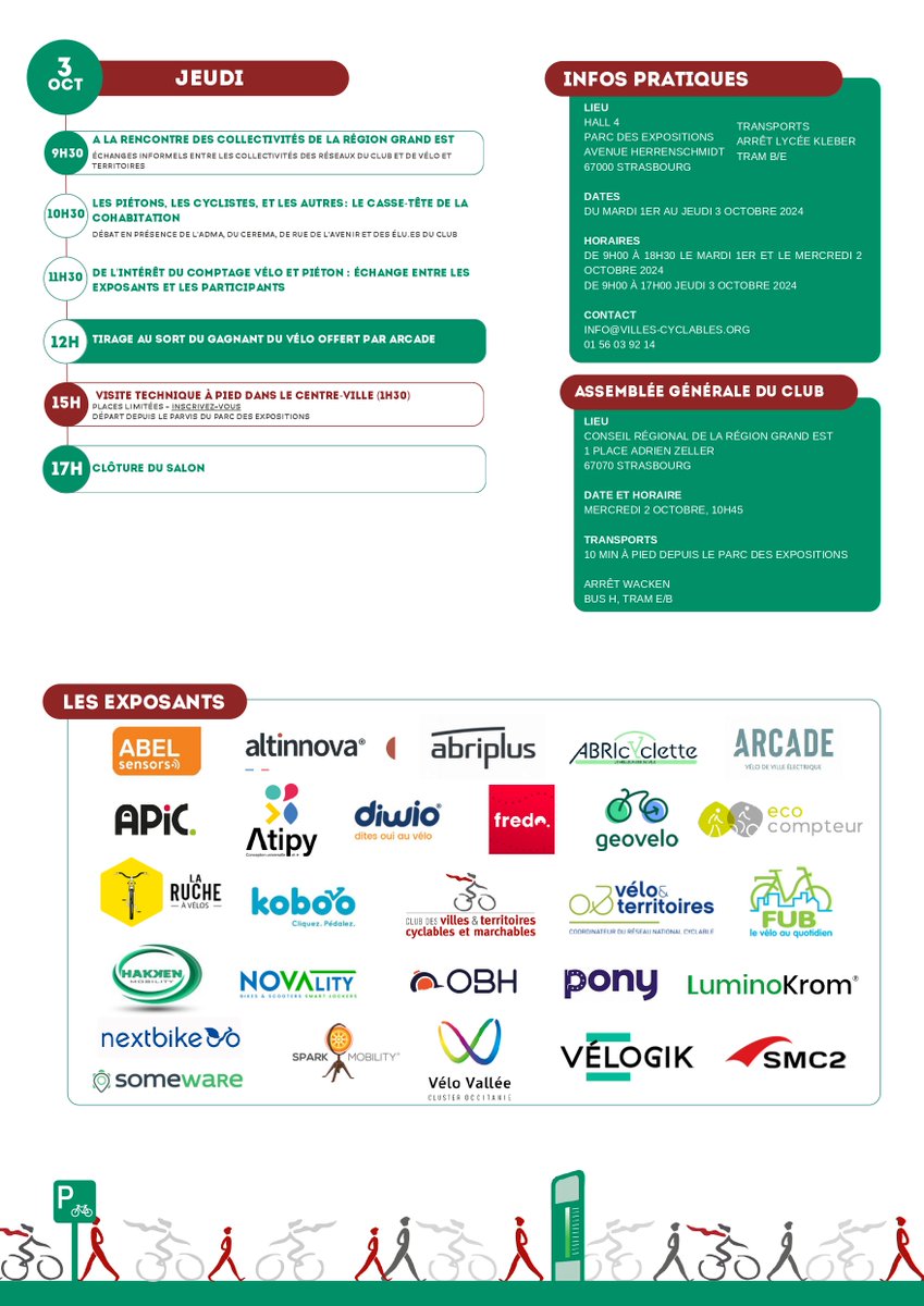 🇪🇺 Semaine européenne de la Mobilité 2024 🚲 🚶‍♀️

👉 Rendez-vous à <a href="/EuMoExpo/">EuMo Expo</a>  à Strasbourg sur notre espace dédié aux mobilités actives ! 
📅 Date : du 1ᵉʳ au 3 octobre 2024
📍 Lieu : Parc des Expositions de Strasbourg
🗳 Obtenez votre badge gratuitement eumo.badge.events/FR/Inscription…