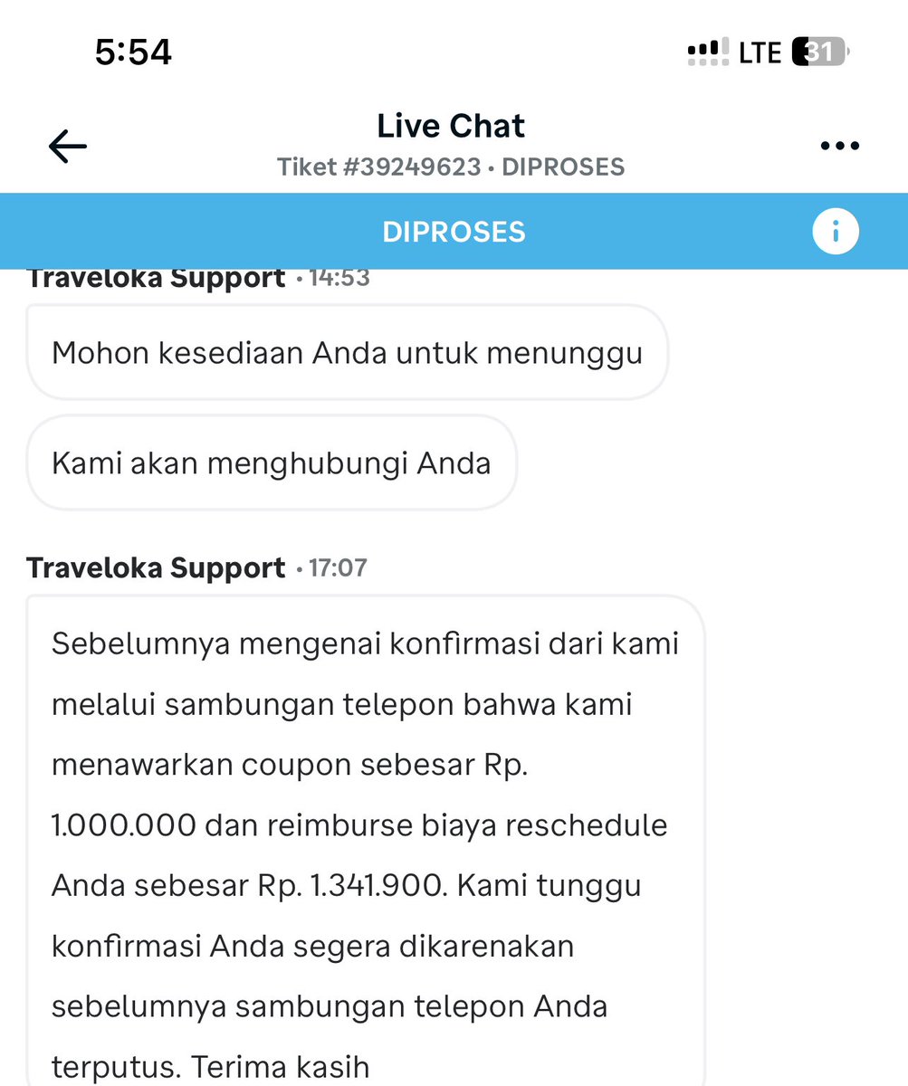 NoniMbem's tweet photo. Ternyata setelah berjam-jam telponan, katanya bukan voucher hotel guyz, padahal saya tangkapnya dia bilang untuk beli melalui appsnya. Penipu @traveloka https://t.co/v8H23dVfFQ