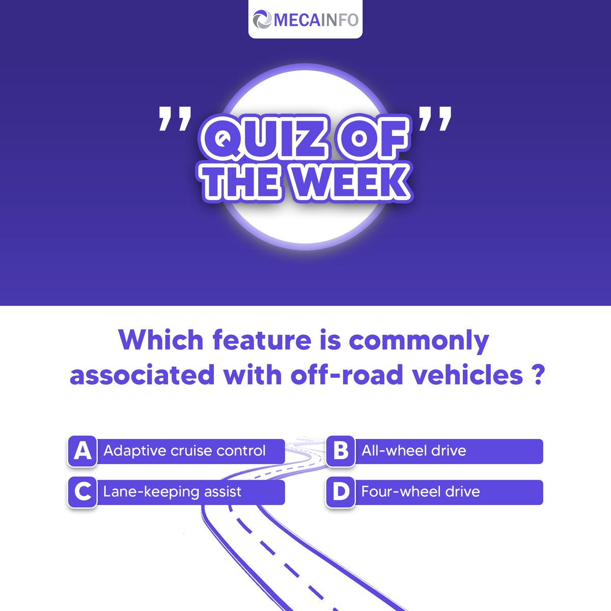 mecainfo_1's tweet image. Gear up for some off-road trivia! 🚙🌄

Post your answer in the comments and see if you’re a true off-road enthusiast! 🔍💬

#Mecainfo #WeeklyQuiz #OffRoadCar #OffRoadAdventure