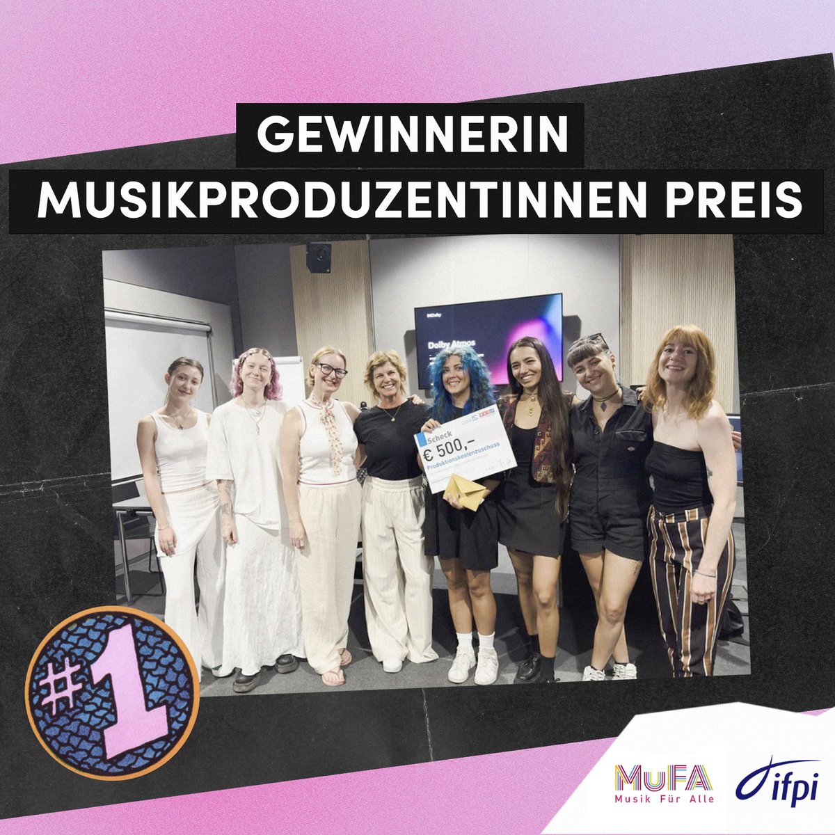 Die Gewinnerin des ersten MuFA Musikproduzentinnen Preises heißt PAENDA. Wir gratulieren herzlich!